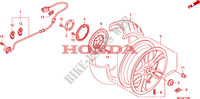 ROUE ARRIERE pour Honda 700 DN01 EASY RIDER de 2008