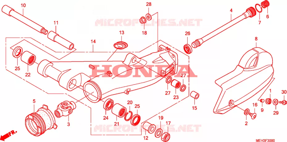 BRAS OSCILLANT Honda MOTO 700 DN01 2009  NSA700A9