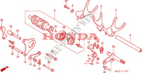 BARILLET DE SELECTION   FOURCHETTE DE SELECTION pour Honda CB 1300 ABS FAIRING de 2005