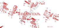 REPOSE PIED pour Honda CB 1300 BI COULEUR de 2005