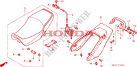 SELLE   CARENAGE ARRIERE pour Honda CB 1300 BI COULEUR de 2005