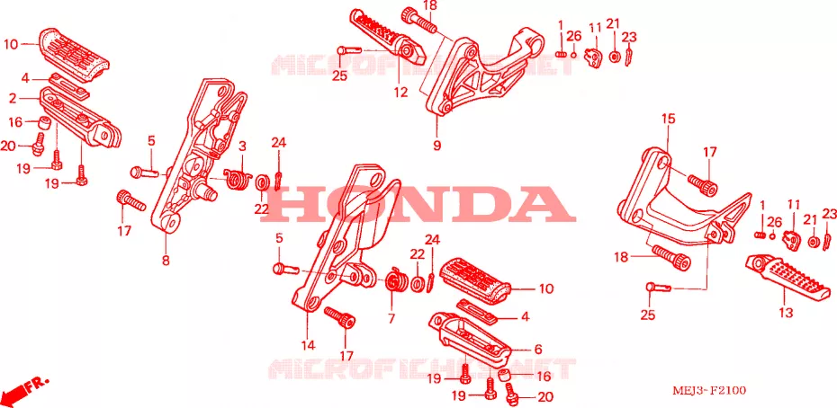 REPOSE PIED Honda MOTO 1300 CB 2005  CB1300F13
