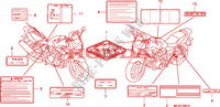 ETIQUETTE DE PRECAUTIONS  pour Honda CB 1300 S FAIRING de 2007