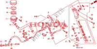 MAITRE CYLINDRE FREIN AR.(CB1300A/SA) pour Honda CB 1300 ABS FAIRING de 2006