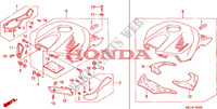 CAPOT DE RESERVOIR pour Honda CBR 1000 RR FIREBLADE de 2006