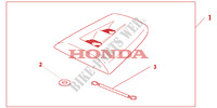 CAPOT DE SELLE WINNING RED pour Honda CBR 1000 RR FIREBLADE de 2004