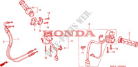 COMMODO   LEVIER   CABLE pour Honda CBR 1000 RR FIREBLADE REPSOL de 2007