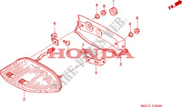 FEU ARRIERE pour Honda CBR 1000 RR FIREBLADE REPSOL de 2005