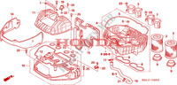 FILTRE A AIR  pour Honda CBR 1000 RR FIREBLADE HRC de 2007