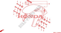 GARDE BOUE AVANT pour Honda CBR 1000 RR FIREBLADE de 2005
