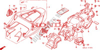 MOULURE DE SIEGE  pour Honda CBR 1000 RR FIREBLADE HRC de 2007
