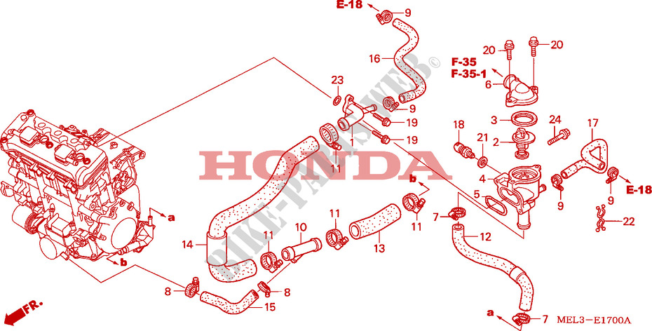 THERMOSTAT pour Honda CBR 1000 RR FIREBLADE REPSOL de 2007