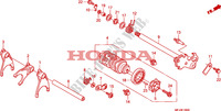 BARILLET DE SELECTION pour Honda CBR 600 RR GRAY ORANGE de 2011