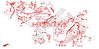 CAPOT INFERIEUR(G.)(CBR600RR9,A,B/RA9,A,B) pour Honda CBR 600 RR TRICOLORE de 2011