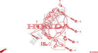 CARTER D'ALLUMAGE pour Honda CBR 600 RR ABS GRIS ORANGE de 2011