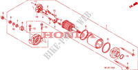 DEMARREUR pour Honda CBR 600 RR ABS GREY ORANGE de 2011