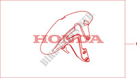 GARDE BOUE AVANT pour Honda CBR 600 RR ABS PRETO de 2011