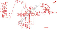 MAITRE CYLINDRE FREIN AR.(CBR600RA) pour Honda CBR 600 RR ABS GREY ORANGE de 2011