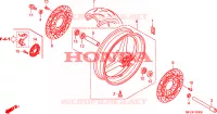 ROUE AVANT pour Honda CBR 600 RR ABS de 2009
