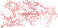 CARENAGES LATERAUX AVANT pour Honda CBR 1000 RR FIREBLADE TRICOLOUR de 2010