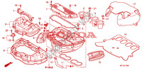 FILTRE A AIR pour Honda CBR 1000 RR FIREBLADE ABS REPSOL de 2011