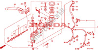 MAITRE CYLINDRE FREIN AV.(CBR1000RR) pour Honda CBR 1000 RR FIREBLADE TRICOLORE de 2010