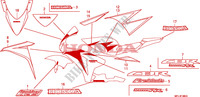 RAYURE/MARQUE(4) pour Honda CBR 1000 RR FIREBLADE PRETO de 2010