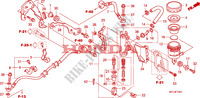 REAR BRAKE MASTERCYLINDER(CBR1000RA) pour Honda CBR 1000 RR FIREBLADE ABS NOIRE de 2011