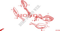 RETROVISEUR pour Honda CBR 1000 RR FIREBLADE LARANJA de 2010