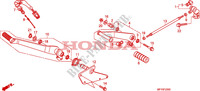PEDALE pour Honda VT 1300 C de 2011