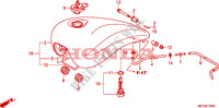 RESERVOIR A CARBURANT pour Honda VT 1300 C de 2011