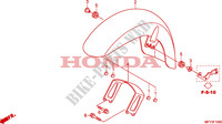 GARDE BOUE AVANT(VT1300CR/CRA) pour Honda VT 1300 C ABS de 2010
