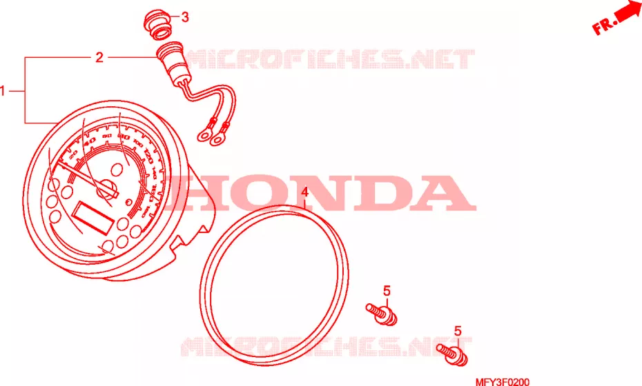 COMPTEUR Honda MOTO 1300 VT 2011  VT1300CSAB