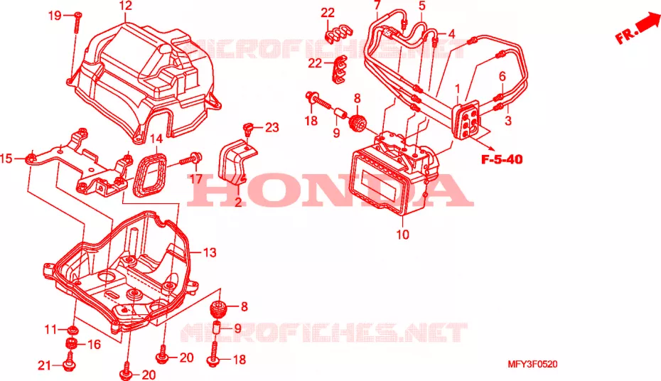 MODULATEUR ABS Honda MOTO 1300 VT 2012  VT1300CSAB