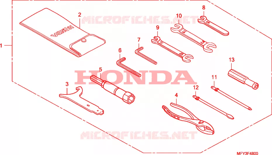 OUTIL Honda MOTO 1300 VT 2011  VT1300CRB