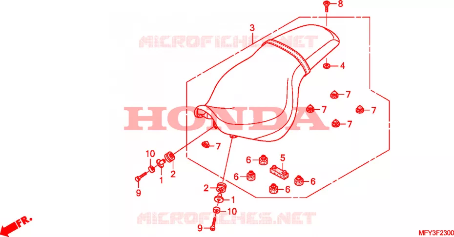 SELLE Honda MOTO 1300 VT 2010  VT1300CRAA