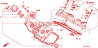 COUVRE CULASSE pour Honda VFR 1200 DCT de 2011