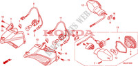 CLIGNOTANT pour Honda CBF 1000 F ABS 98HP de 2011
