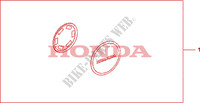 COUVERCLE DE CARTER PEARL NIGHTSTAR BLACK pour Honda CBF 1000 F ABS 98HP de 2011