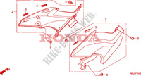 COUVERCLES LATERAUX pour Honda CBF 1000 F ABS de 2011