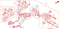 ETRIER DE FREIN ARRIERE pour Honda CBF 1000 F ABS 98HP de 2011