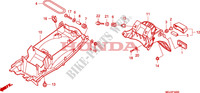 GARDE BOUE ARRIERE pour Honda CBF 1000 F ABS de 2011