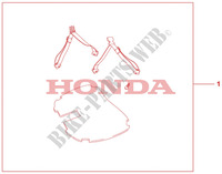 TAPIS ET SANGLE DE TOP CASE pour Honda CBF 1000 F de 2010
