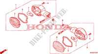CLIGNOTANT AVANT(CBF600N/NA) pour Honda CBF 600 NAKED 34HP de 2010