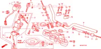 GUIDON   TE DE FOURCHE pour Honda CBF 600 NAKED de 2010