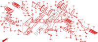 REPOSE PIED pour Honda CBF 600 FAIRING ABS 34HP de 2010