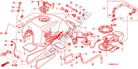 RESERVOIR A CARBURANT/POMPE A CARBURANT(CBF600N/NA) pour Honda CBF 600 NAKED ABS 34HP de 2010