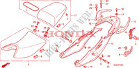SELLE   CARENAGE ARRIERE pour Honda CBF 600 FAIRING ABS 34HP de 2010