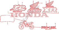 AUTOCOLLANTS pour Honda XR 600 R de 1989