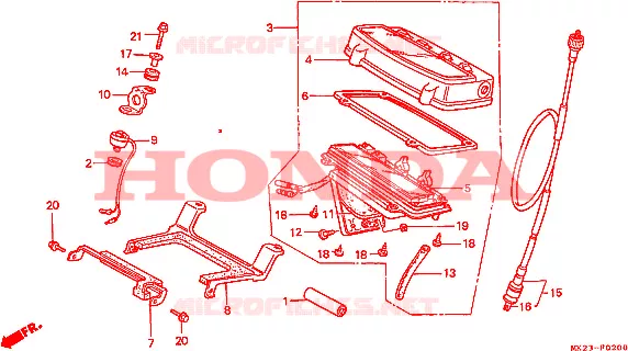 COMPTEUR Honda MOTO 600 XR 1990  XR600RL